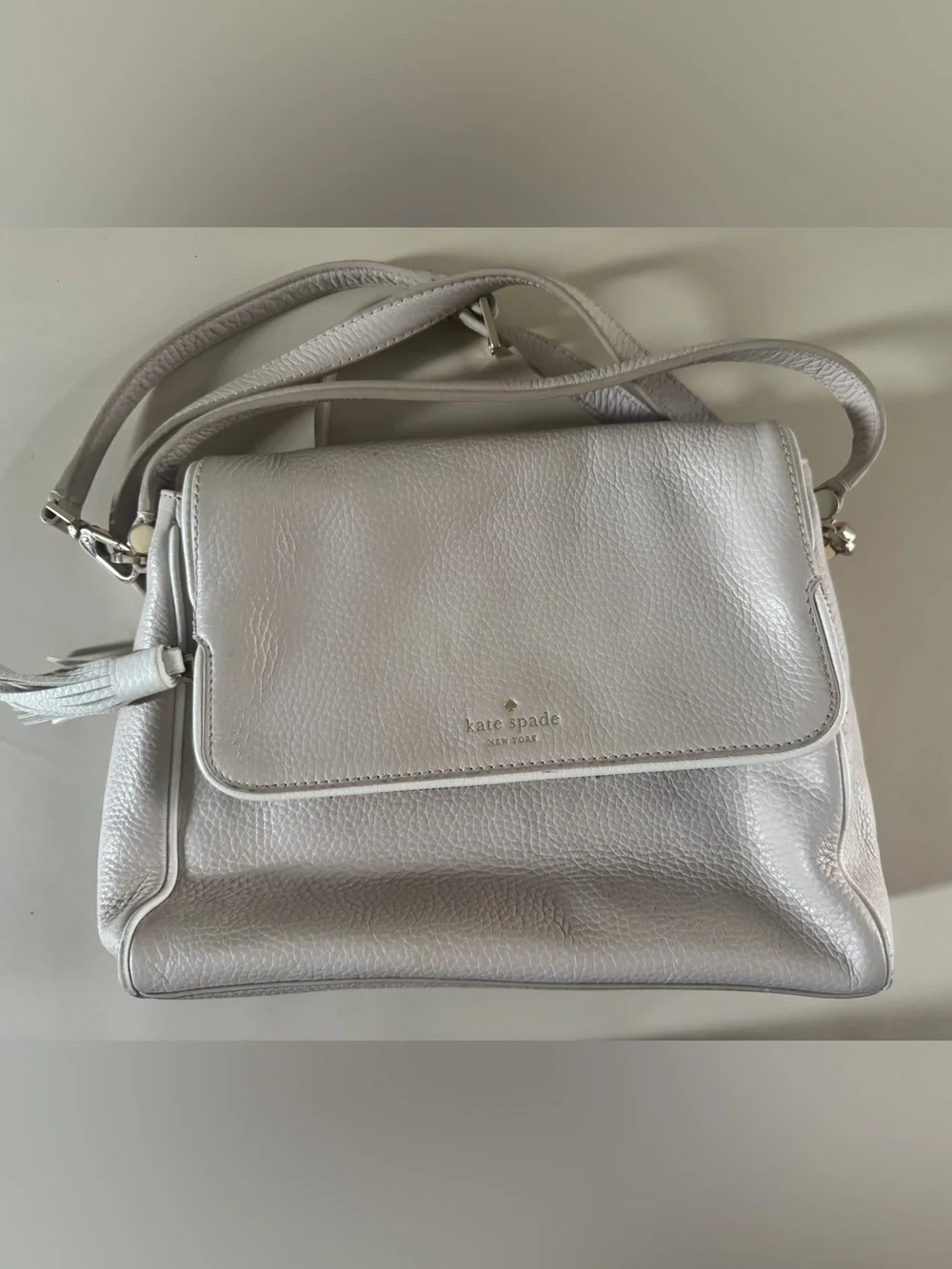 Kate Spade Miri Chester Street Leather Crossbody Bag Ivory Cream